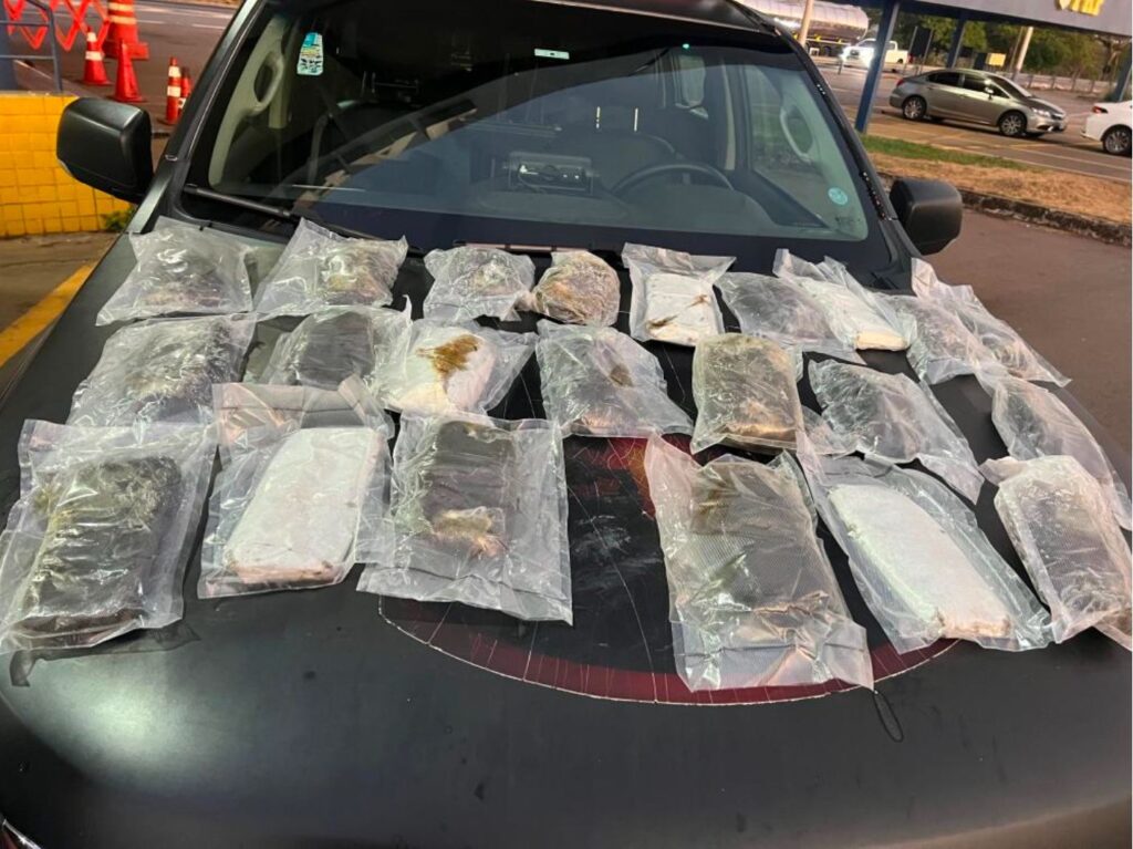 20 kg de haxixe são apreendidos em Hidrolândia