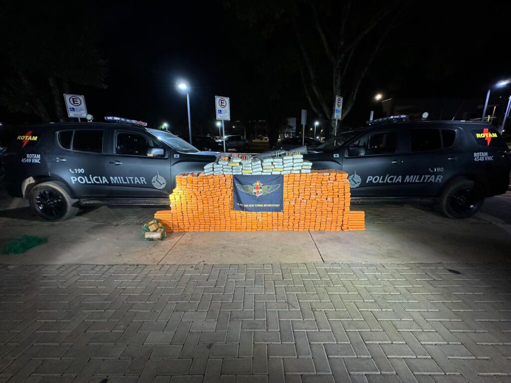Mais de meia tonelada de maconha é apreendida