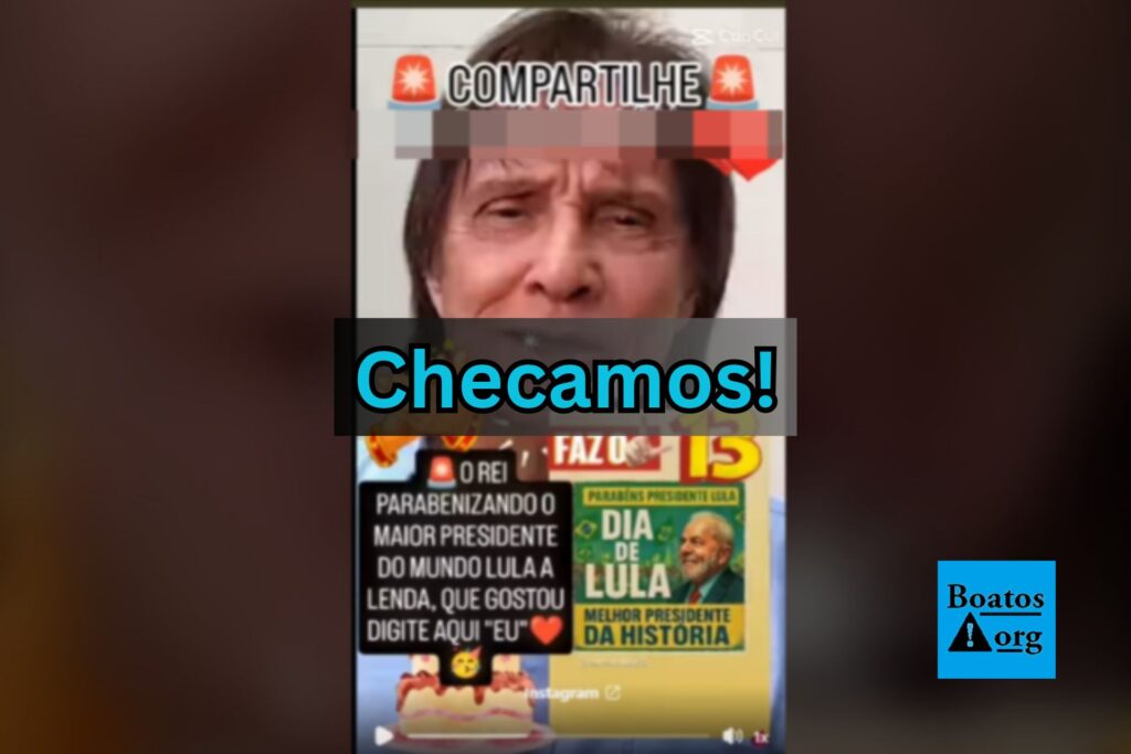 Vídeo de Roberto Carlos cantando parabéns é de homenagem a Fernanda Montenegro em 2019 e não tem relação com Lula