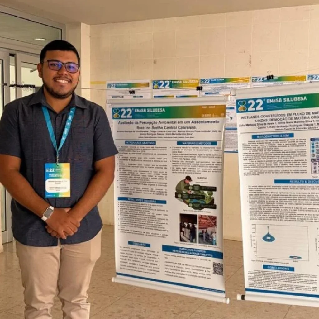 De Jurema a Portugal: jovem de Quixeramobim apresenta pesquisa sobre saneamento e educação ambiental
