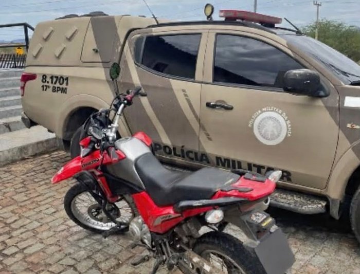 Mulher denuncia próprio filho por roubo de motocicleta e PM localiza suspeito em Guanambi