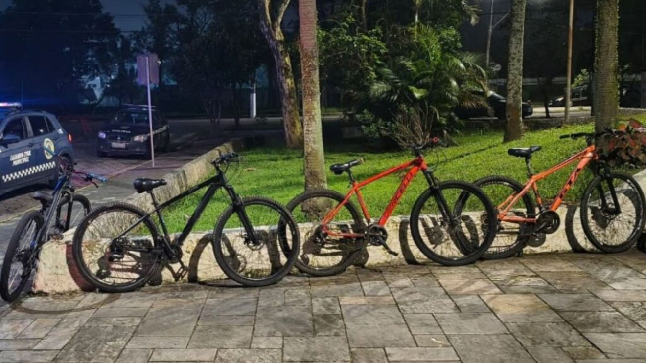 GCM recupera bicicleta roubada e apreende três adolescentes em Cubatão