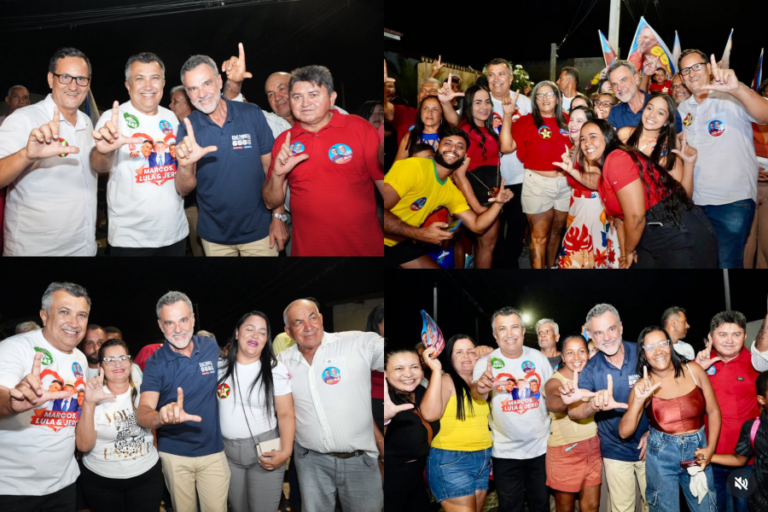 Marcos Palmeira mobiliza militância em caminhada com Daniel Almeida em Remanso