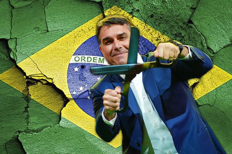 Vingança prometida por Flavio Bolsonaro é brutal: extremista discute com empresários aumento da aposentadoria para 67 anos e ataque ao Bolsa Família