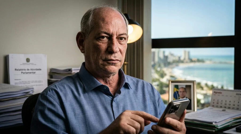 Ciro Gomes interage com publicações de Flávio Bolsonaro e sinaliza voto para amanhã