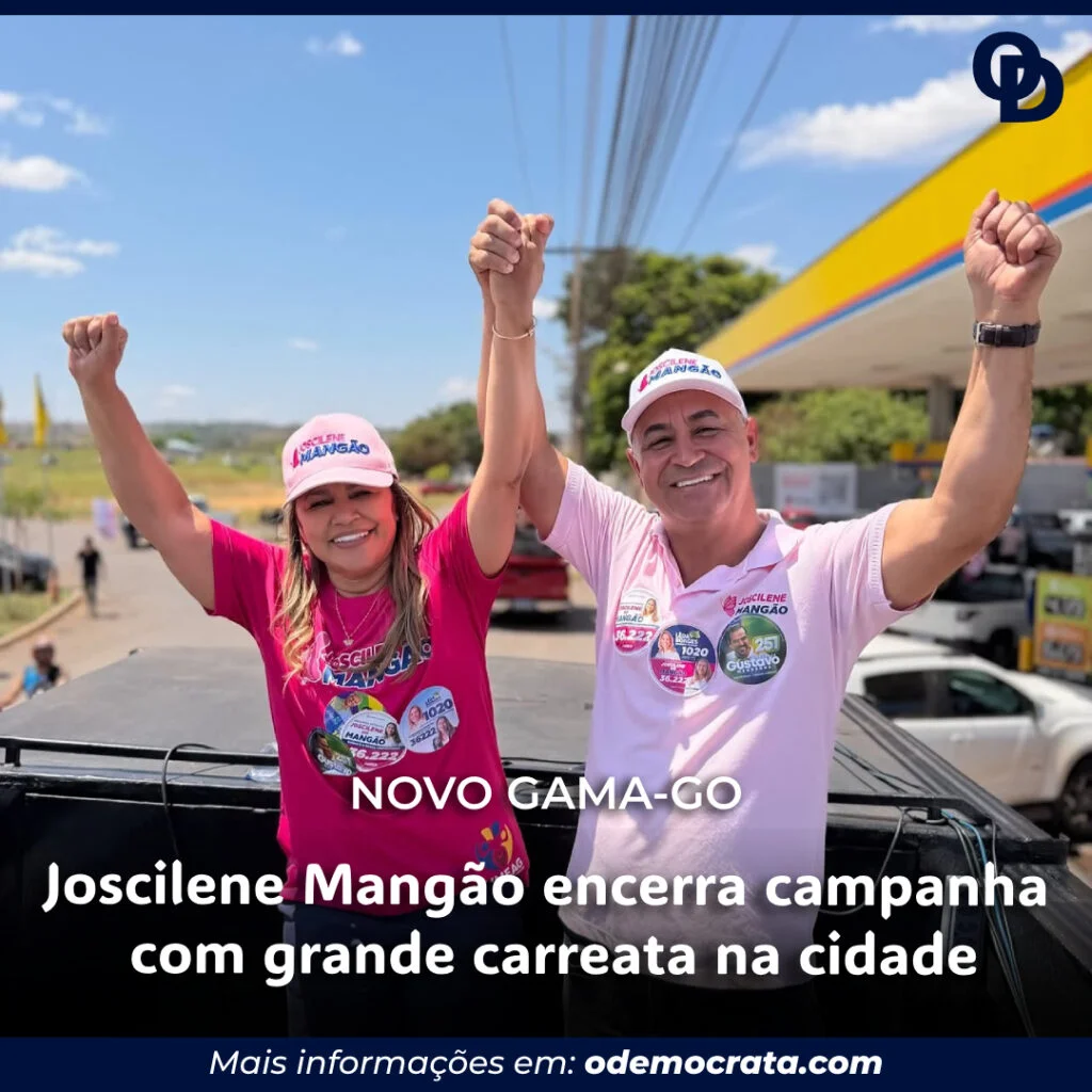 Joscilene do Mangão encerra campanha com carreata em Novo Gama