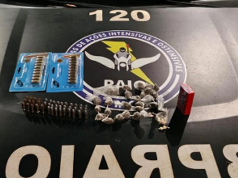 BPRAIO apreende drogas e 62 munições durante ação no bairro Pedrinhas, em Juazeiro do Norte