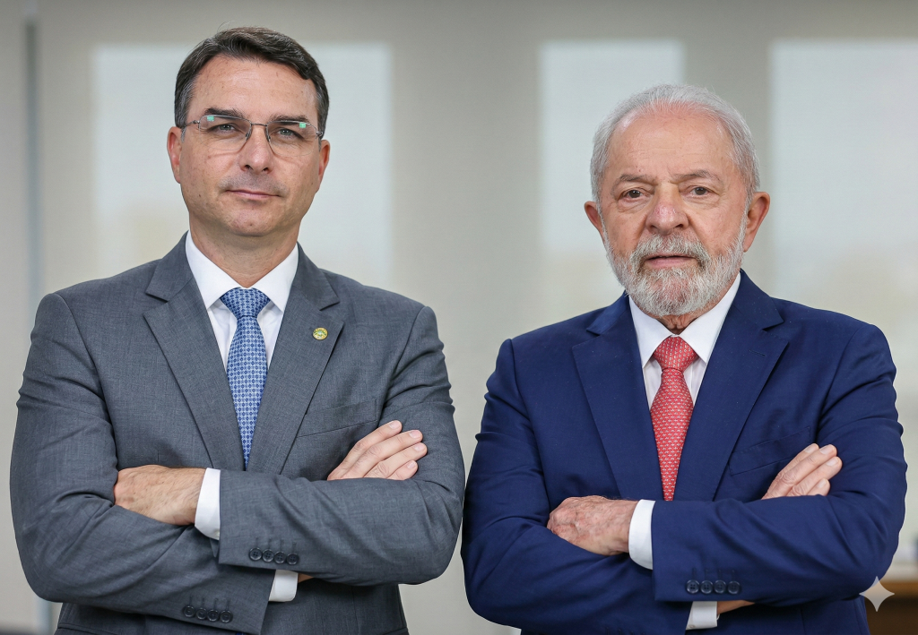 Flávio Bolsonaro e Lula aparecem empatados tecnicamente em cenário de segundo turno, diz Real Time Big Data