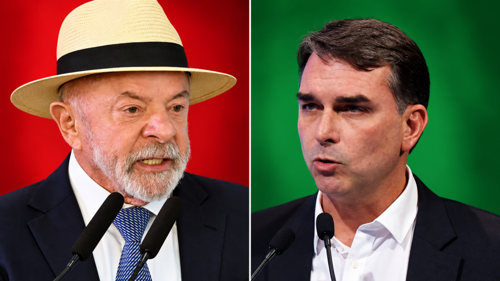 Quaest: Flávio encosta em Lula no 1º turno e passa numericamente à frente no 2º