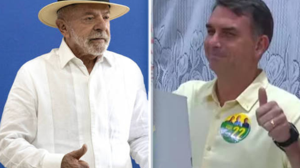 Flávio Bolsonaro e Lula vão disputar o segundo turno para a Presidência da República