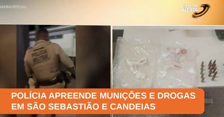 Polícia apreende drogas e munições na Bahia