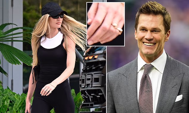 A chama de Tom Brady, Candice Swanepoel, usa anel no dedo de noivado... em meio a alegações de que seu romance acendeu rixa feminina na Victoria's Secret
