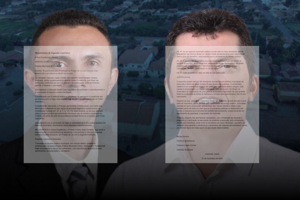 Vereador Clesivan Targino apresenta Projeto de Lei que concede um dia de folga ao servidor público aniversariante