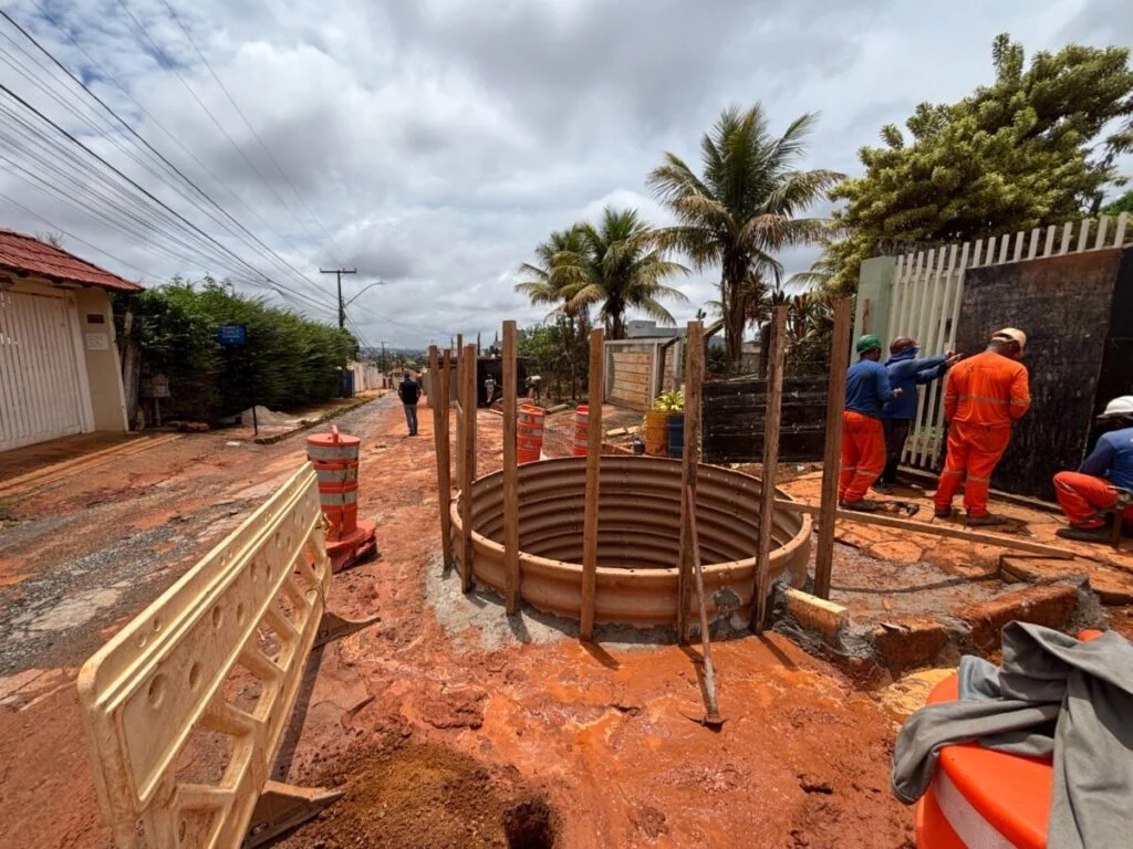 Vicente Pires recebe obras de drenagem e pavimentação
