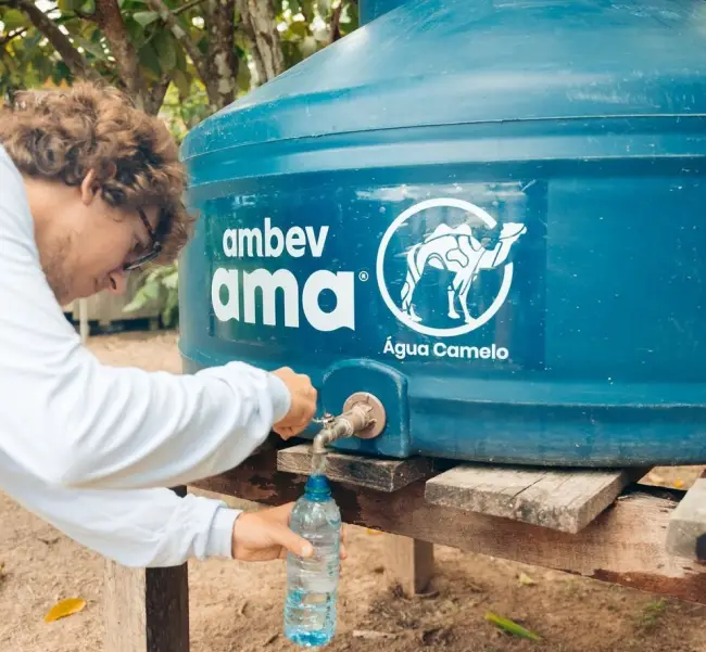 Ambev quer dobrar alcance da AMA e levar água potável a 6 milhões de pessoas