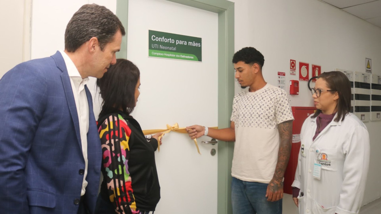 Santos inaugura espaço 24 horas para mães de bebês na UTI Neonatal